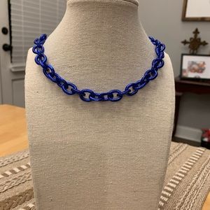 By Alexa Rae France Necklace- Liquid Metallic Royal Blue